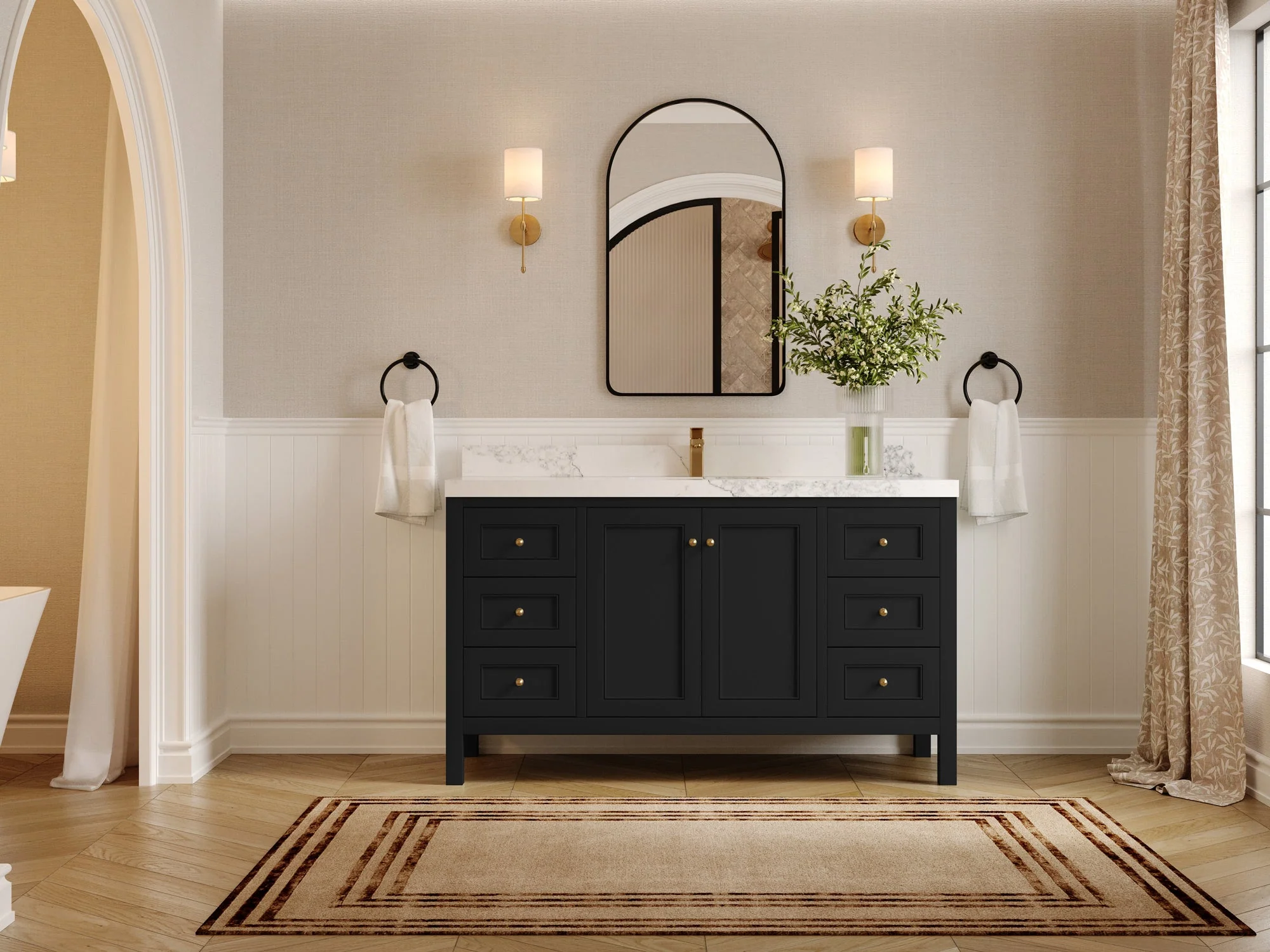 Nashville 60 in. W x 22 in. D Single Sink Bathroom Vanity - Image 4