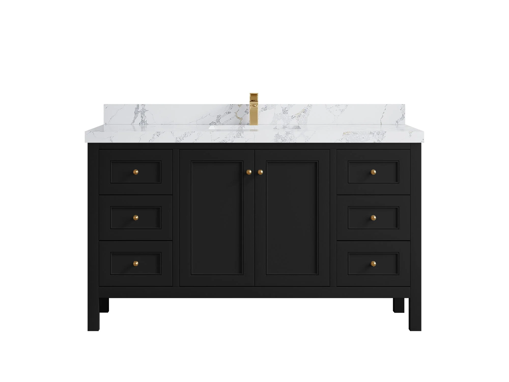 Nashville 60 in. W x 22 in. D Single Sink Bathroom Vanity - Image 43