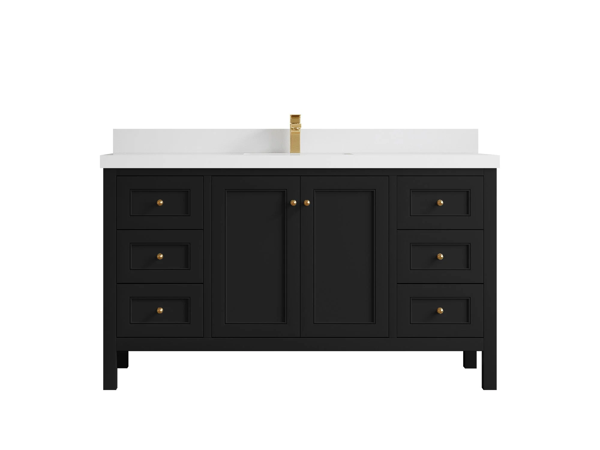 Nashville 60 in. W x 22 in. D Single Sink Bathroom Vanity - Image 45