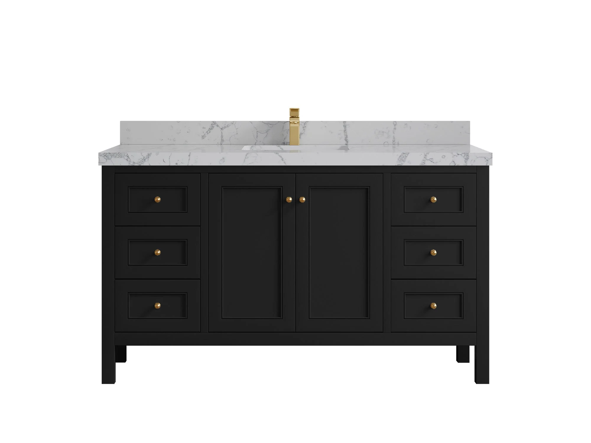 Nashville 60 in. W x 22 in. D Single Sink Bathroom Vanity - Image 49