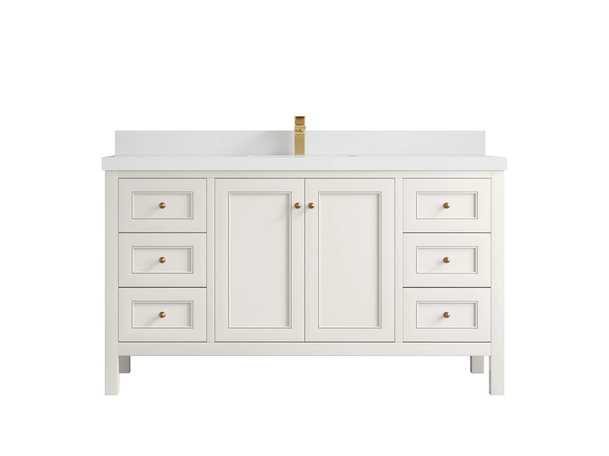 Nashville 60 in. W x 22 in. D Single Sink Bathroom Vanity - Image 15