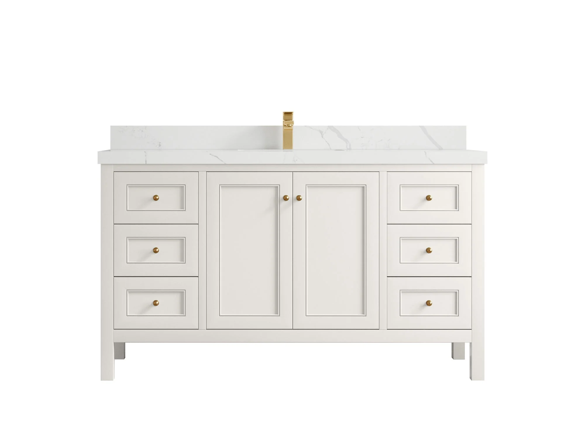 Nashville 60 in. W x 22 in. D Single Sink Bathroom Vanity - Image 21