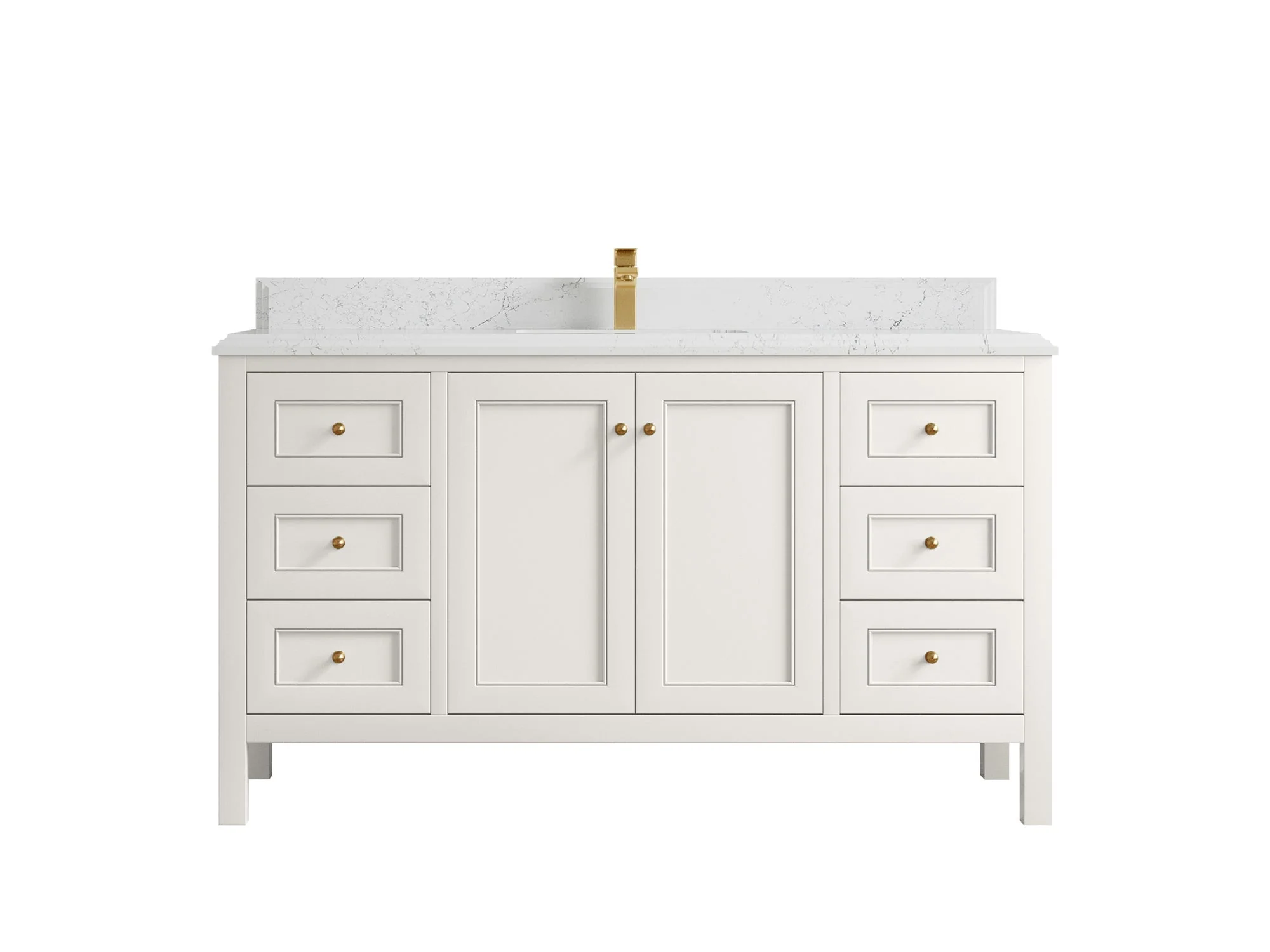 Nashville 60 in. W x 22 in. D Single Sink Bathroom Vanity - Image 35