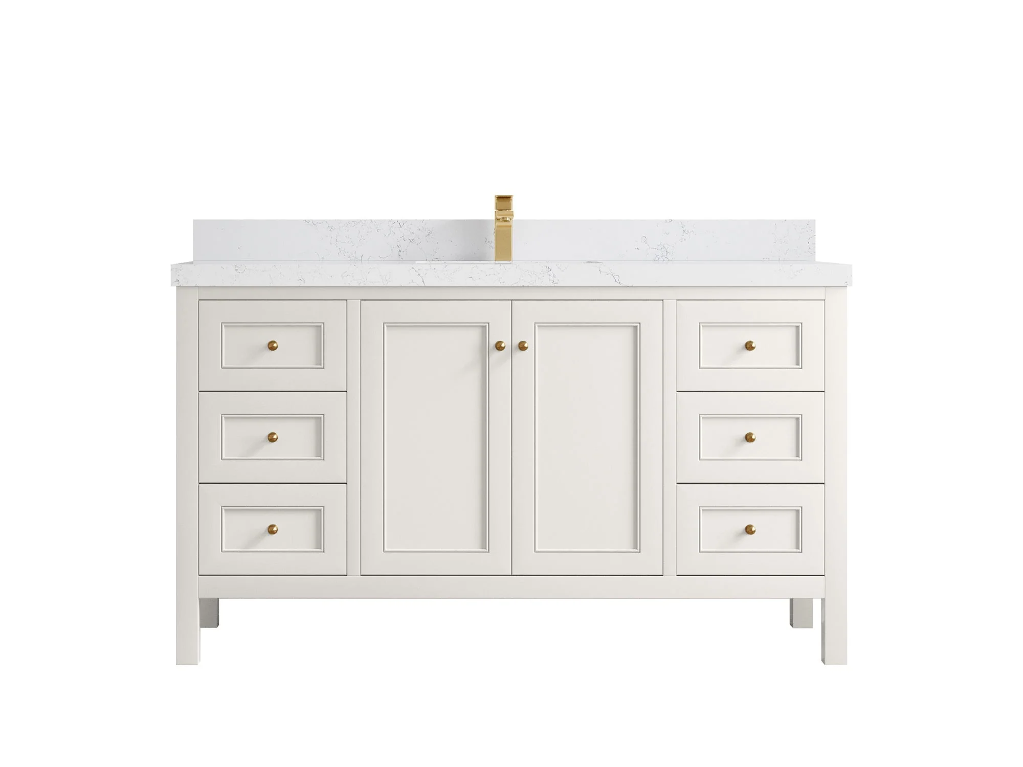 Nashville 60 in. W x 22 in. D Single Sink Bathroom Vanity - Image 39