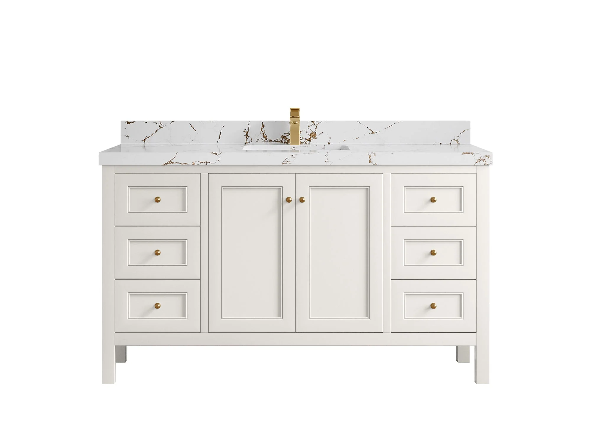 Nashville 60 in. W x 22 in. D Single Sink Bathroom Vanity - Image 45