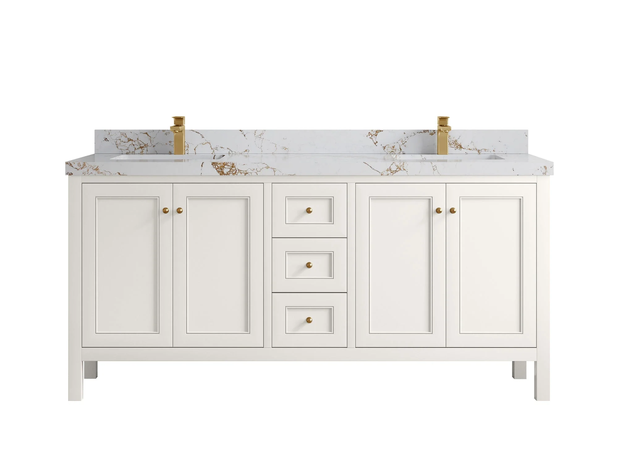 Nashville 72 in. W x 22 in. D Double Sink Bathroom Vanity - Image 21