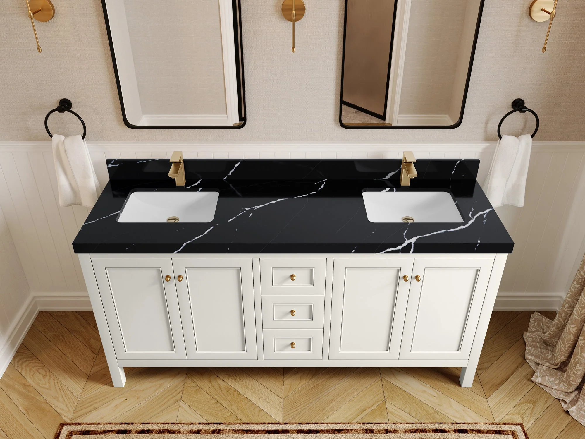 Nashville 72 in. W x 22 in. D Double Sink Bathroom Vanity - Image 28