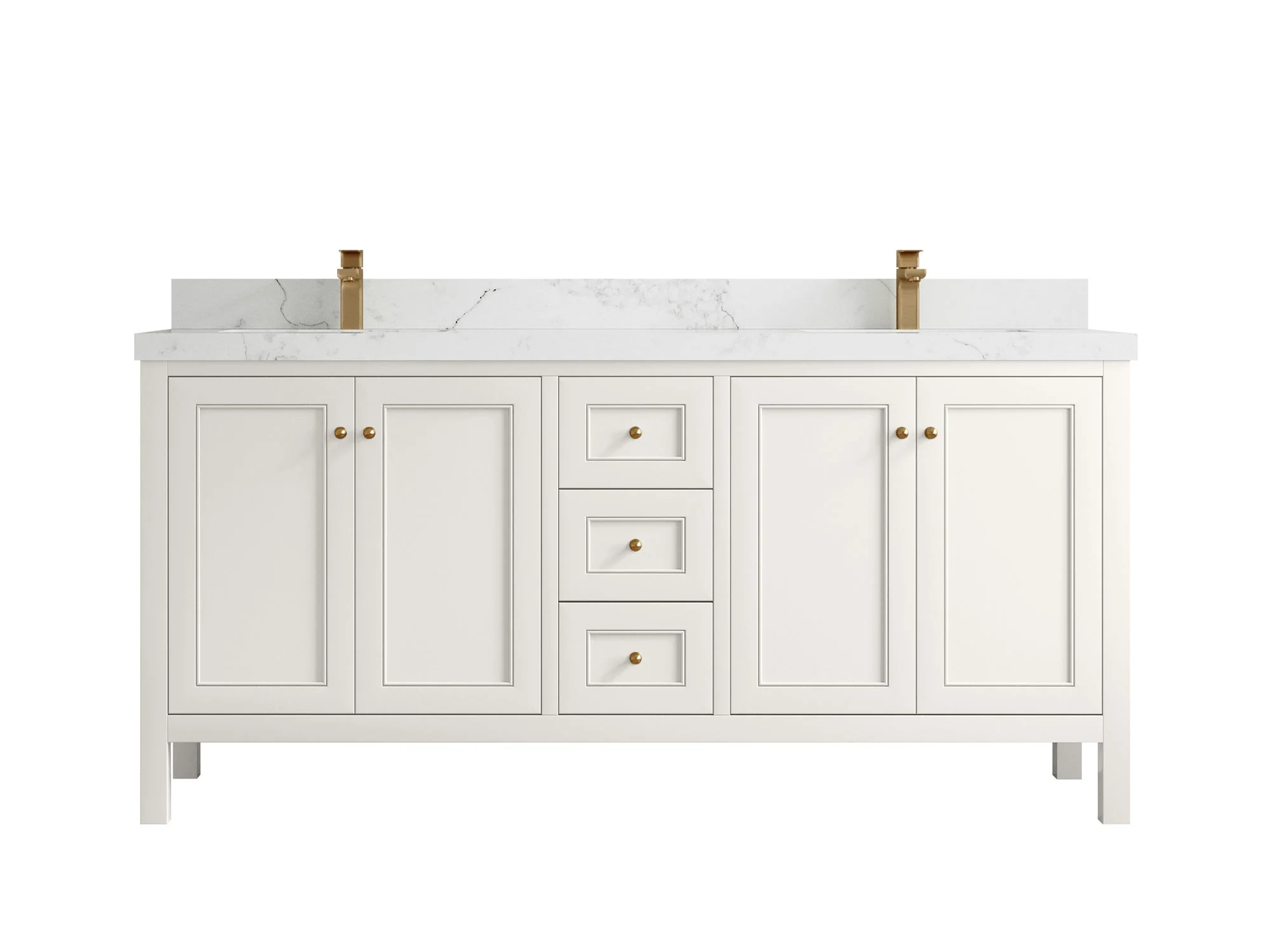 Nashville 72 in. W x 22 in. D Double Sink Bathroom Vanity - Image 35