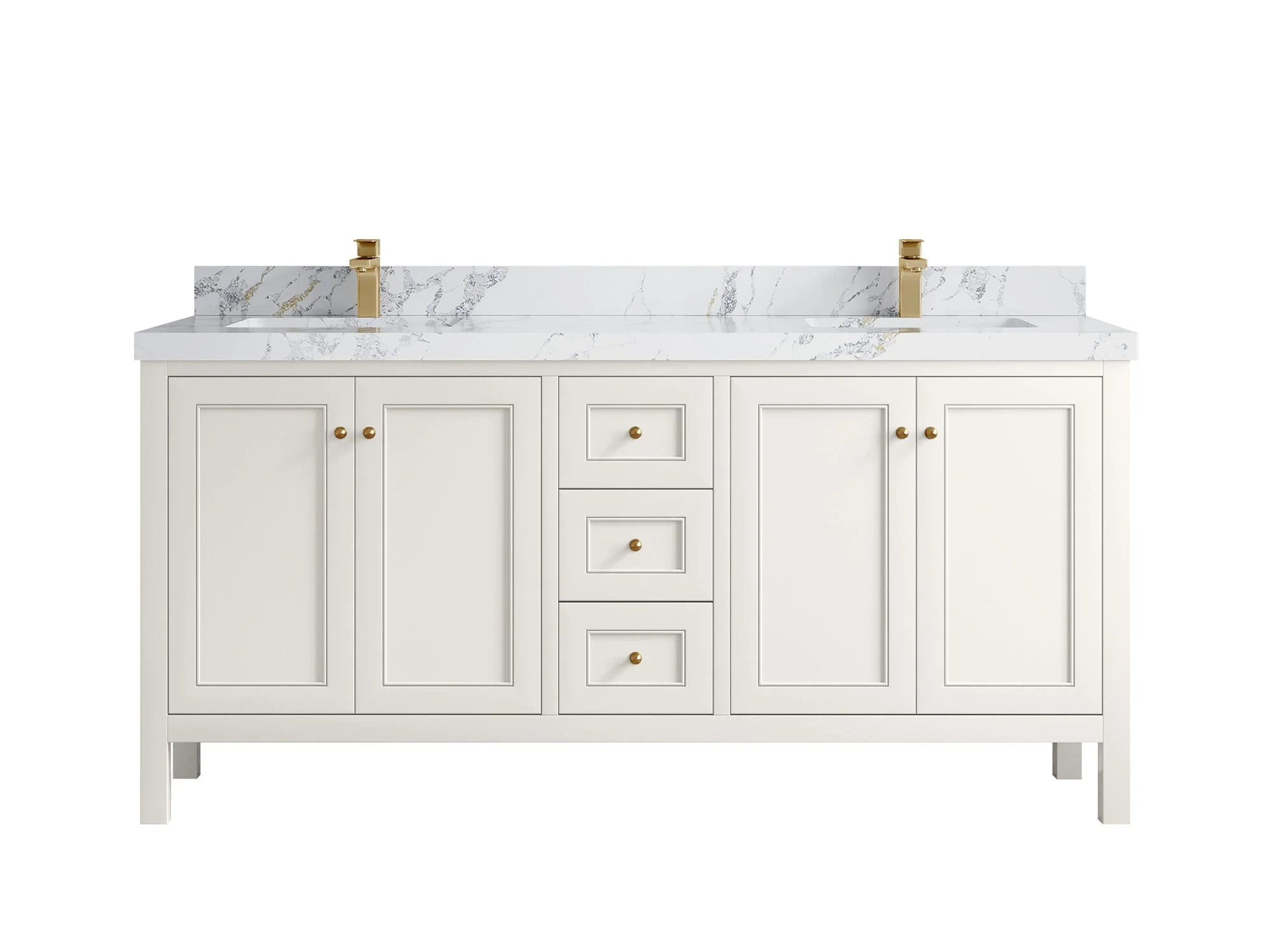 Nashville 72 in. W x 22 in. D Double Sink Bathroom Vanity - Image 37