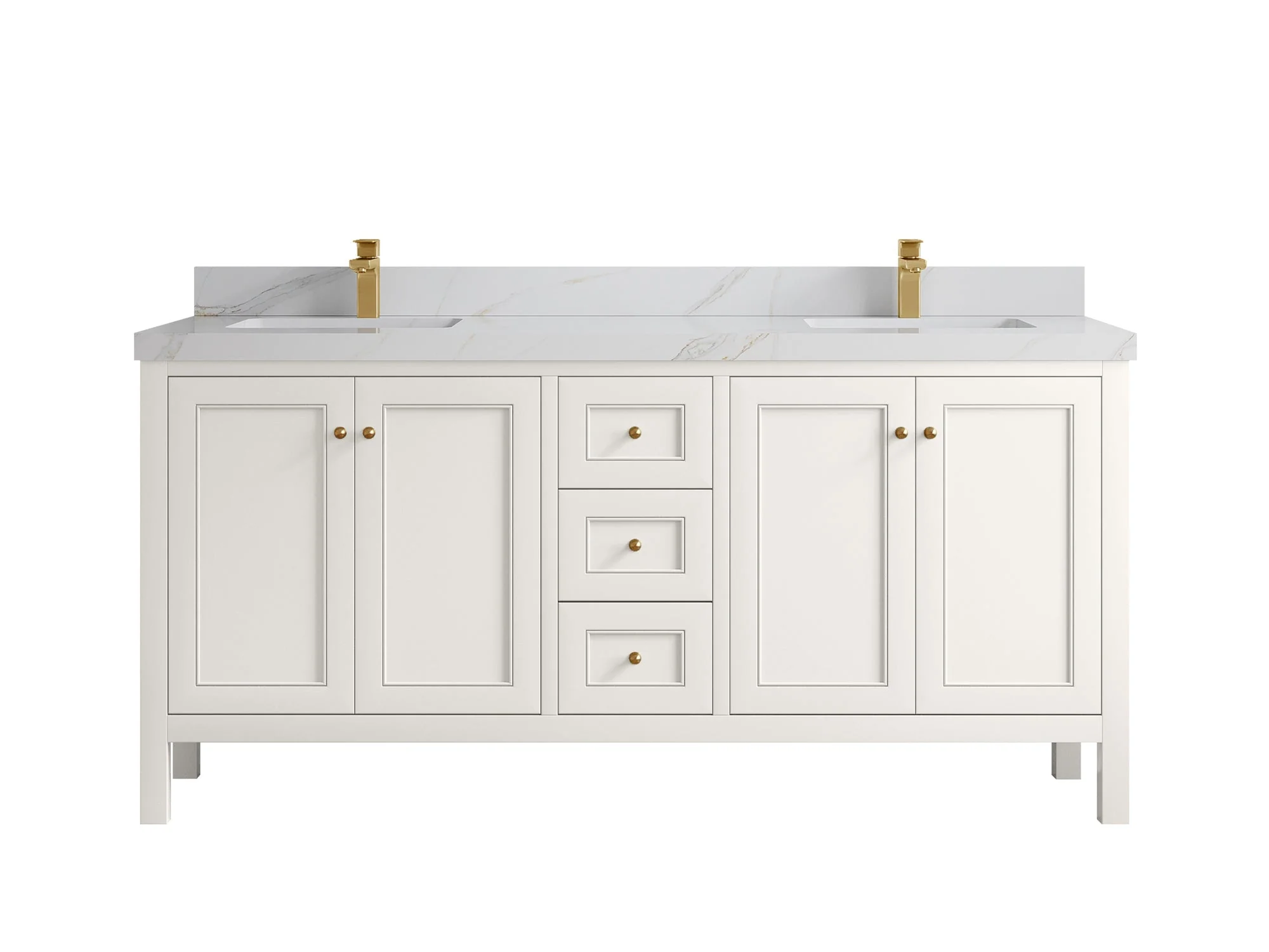 Nashville 72 in. W x 22 in. D Double Sink Bathroom Vanity - Image 39