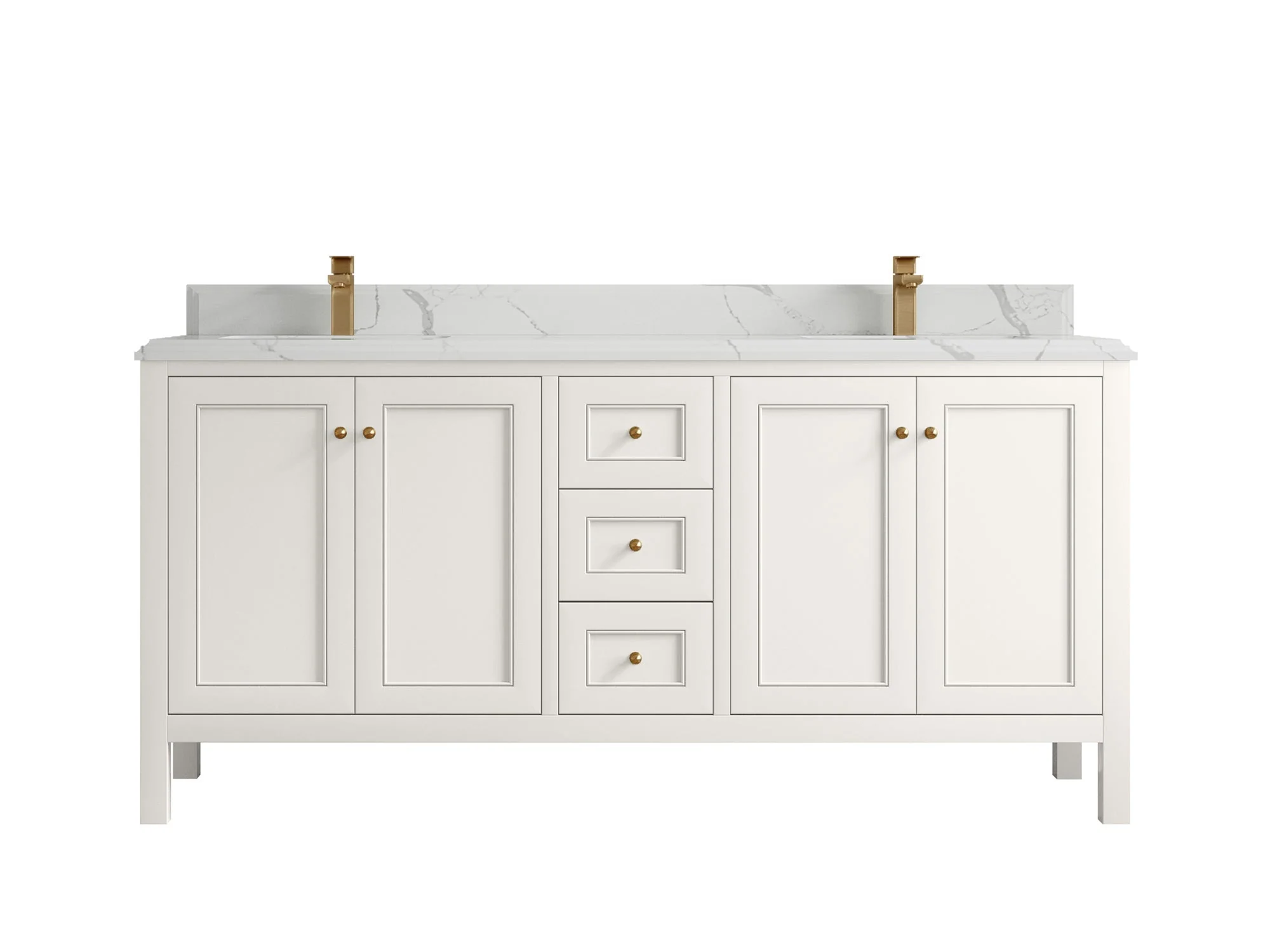 Nashville 72 in. W x 22 in. D Double Sink Bathroom Vanity - Image 45