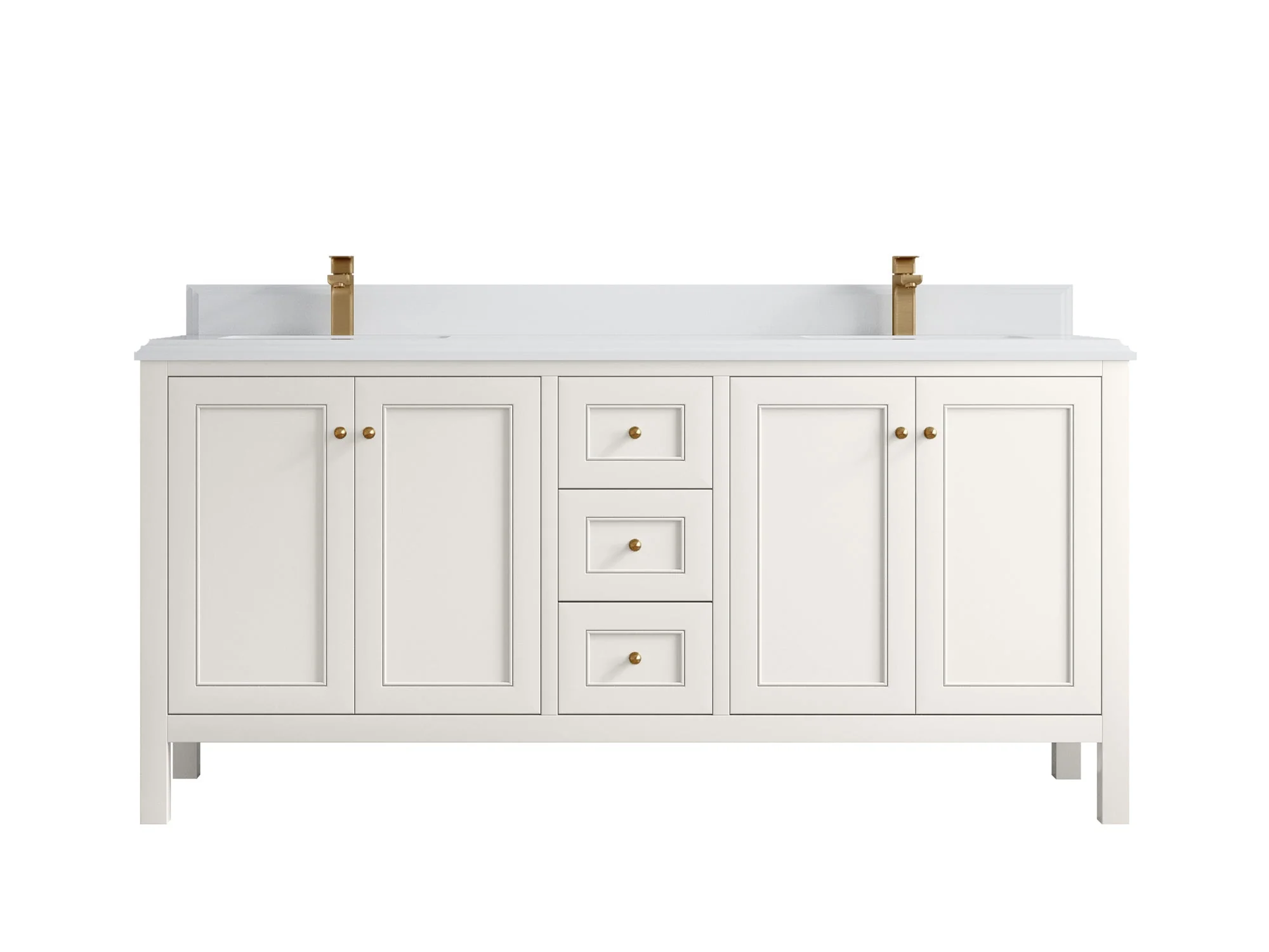 Nashville 72 in. W x 22 in. D Double Sink Bathroom Vanity - Image 49