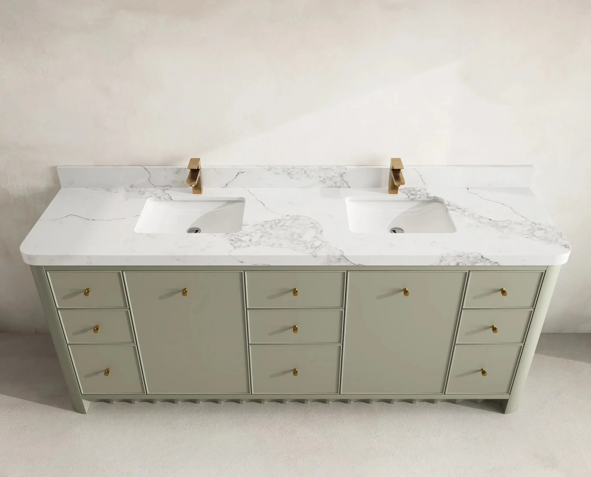 Orlando 84 in. W x 22 in. D Double Sink Bathroom Vanity - Image 10
