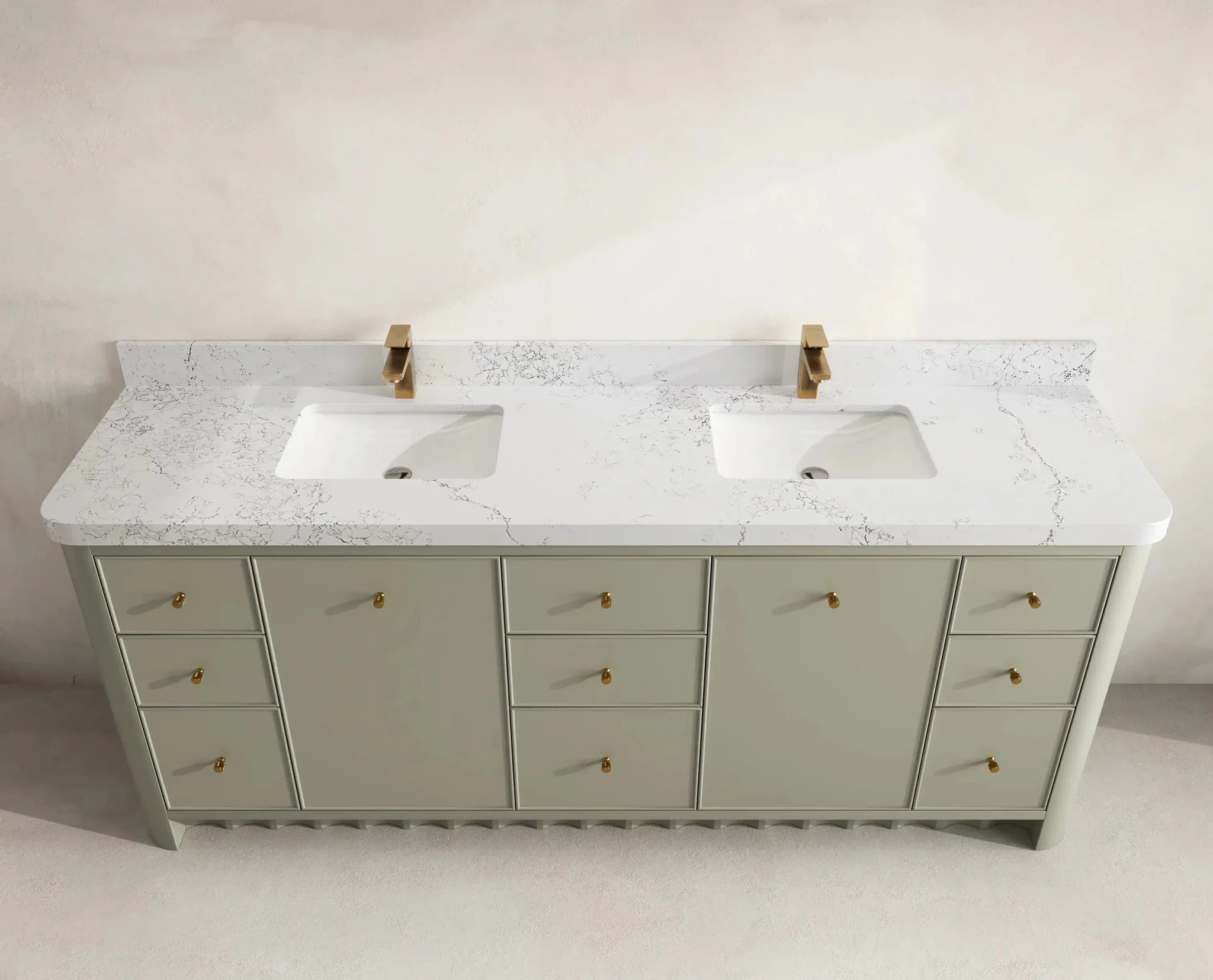 Orlando 84 in. W x 22 in. D Double Sink Bathroom Vanity - Image 12