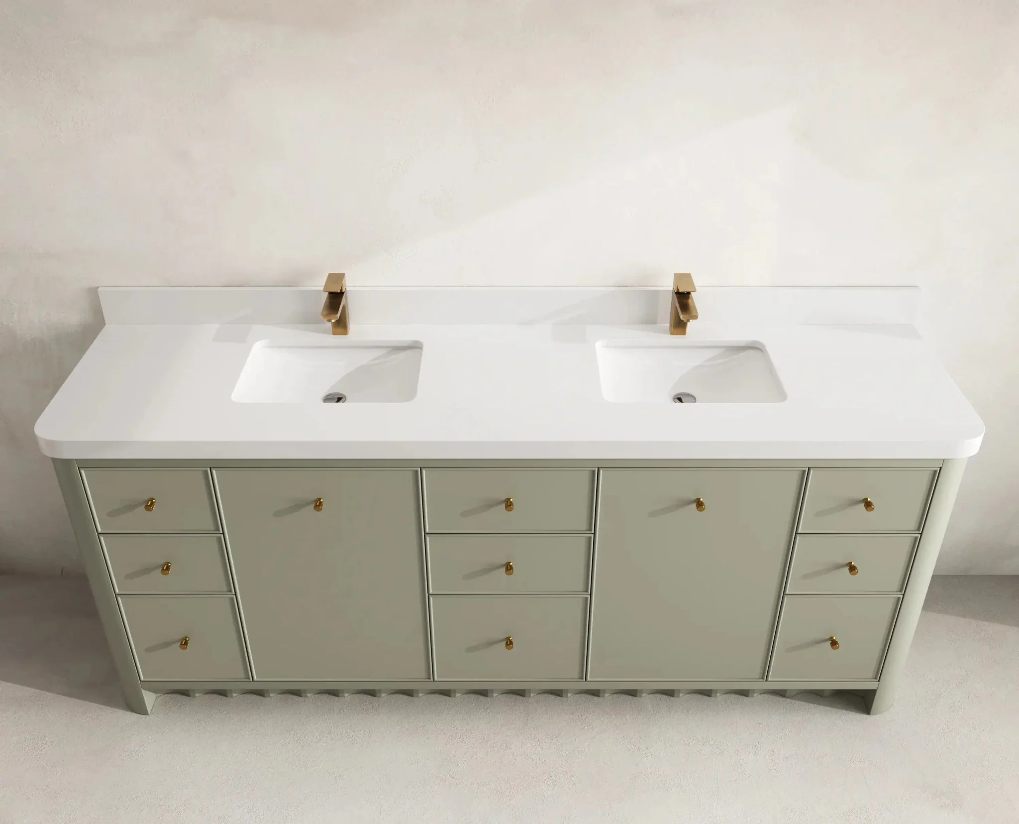 Orlando 84 in. W x 22 in. D Double Sink Bathroom Vanity - Image 15