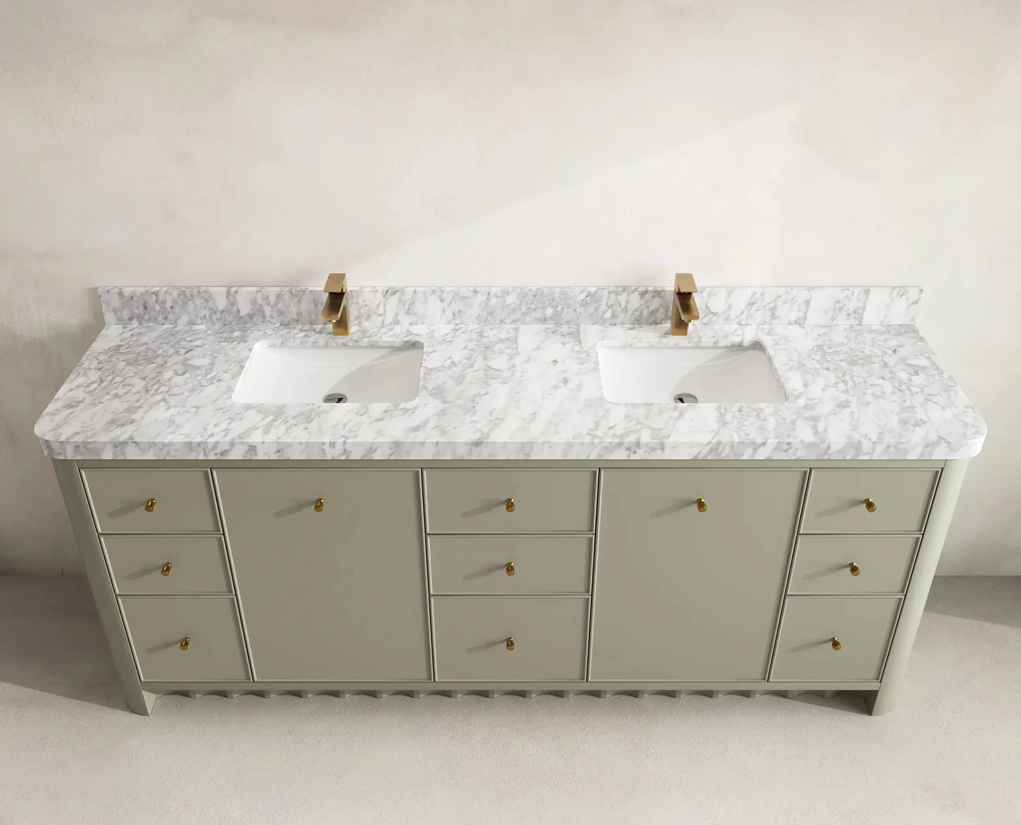 Orlando 84 in. W x 22 in. D Double Sink Bathroom Vanity - Image 6
