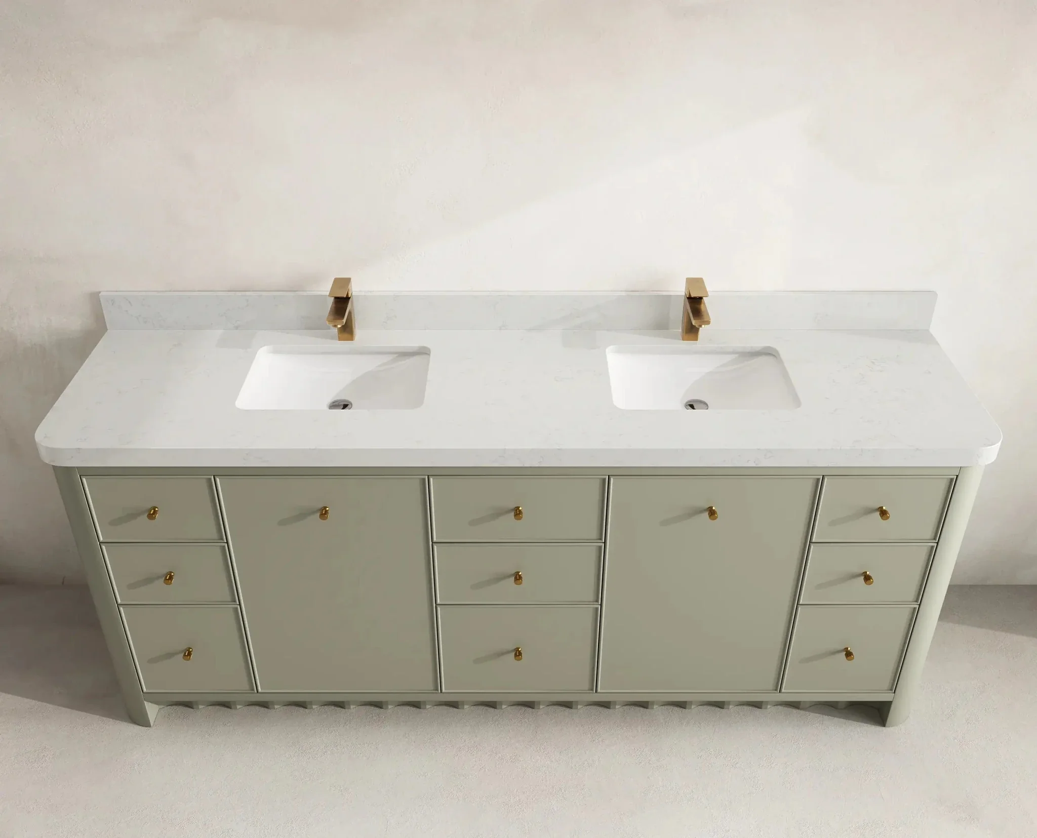 Orlando 84 in. W x 22 in. D Double Sink Bathroom Vanity - Image 7