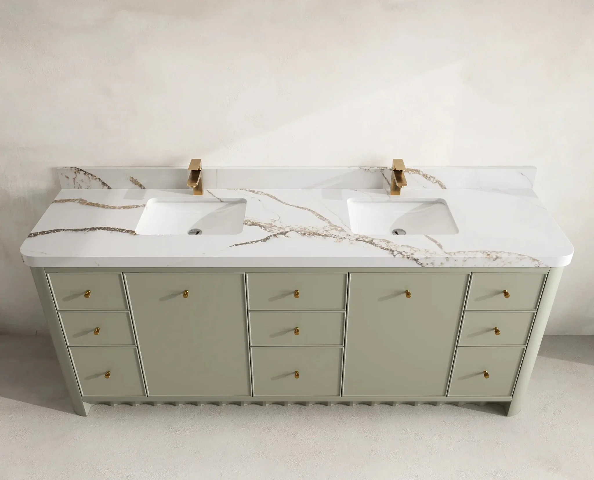 Orlando 84 in. W x 22 in. D Double Sink Bathroom Vanity - Image 8