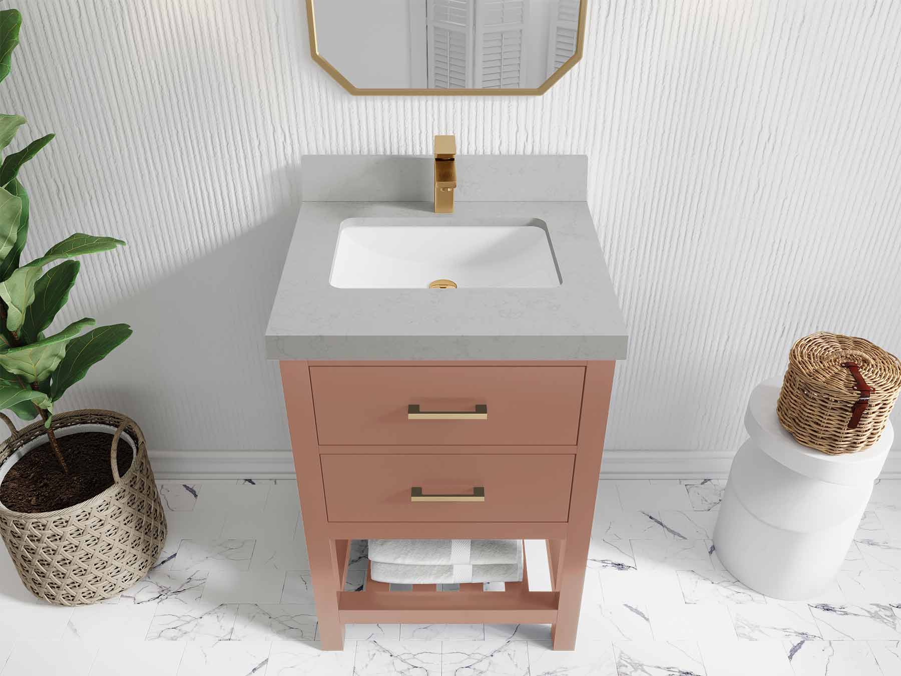 Parker 24 in. W x 22 in. D Single Sink Bathroom Vanity - Image 12