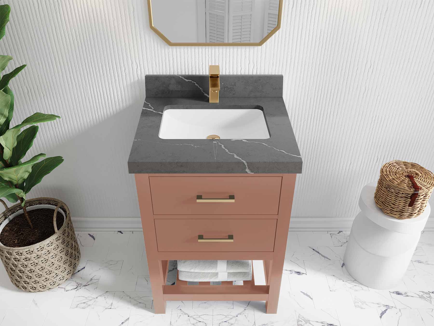 Parker 24 in. W x 22 in. D Single Sink Bathroom Vanity - Image 26