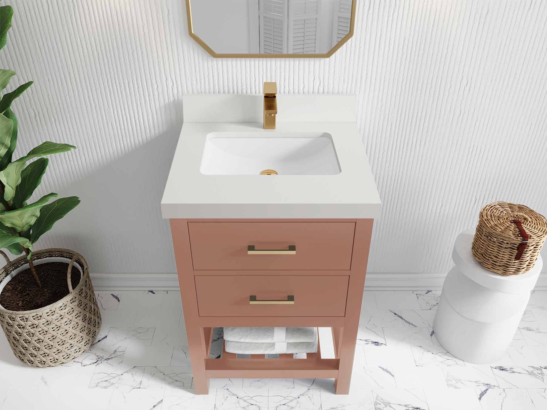 Parker 24 in. W x 22 in. D Single Sink Bathroom Vanity - Image 28