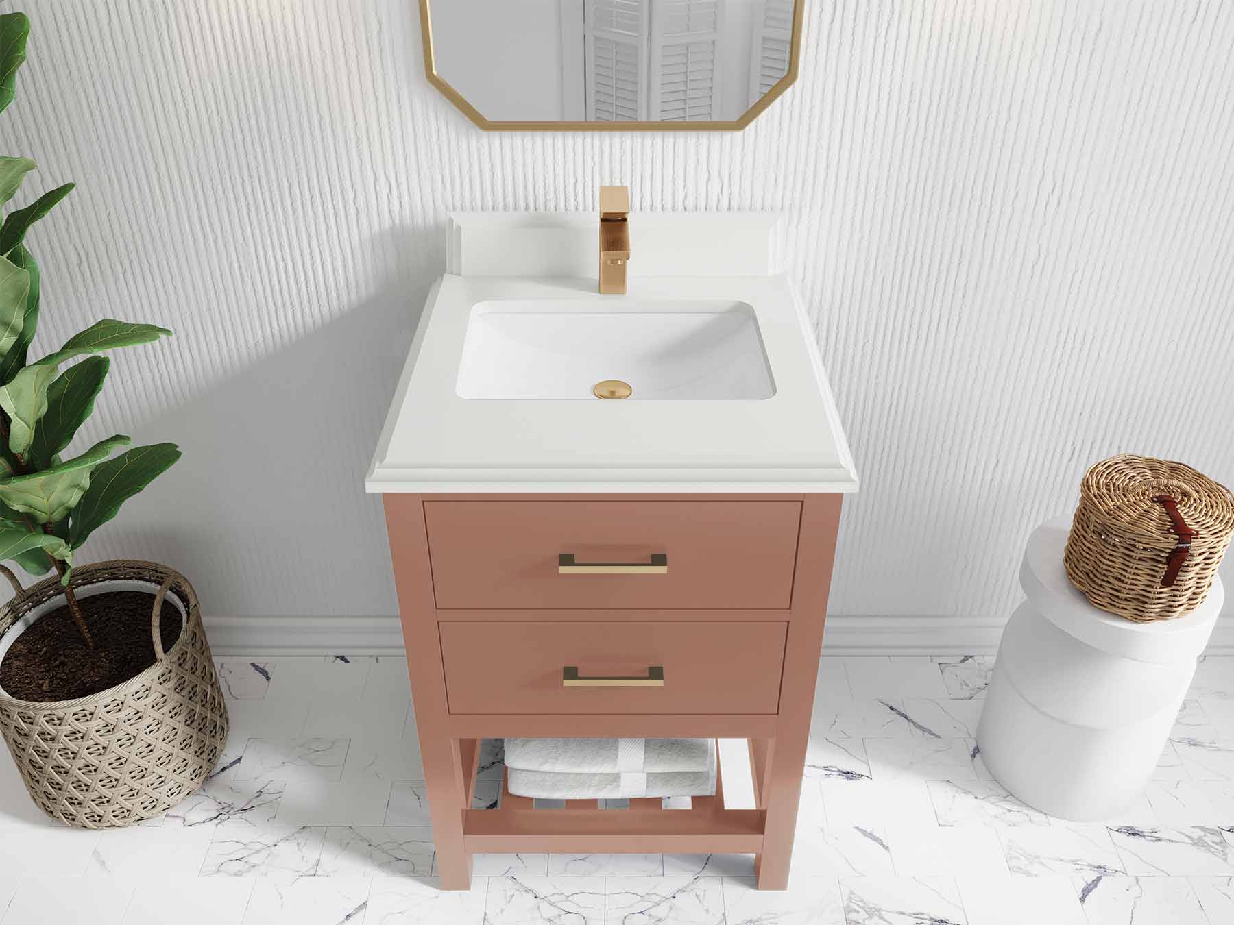Parker 24 in. W x 22 in. D Single Sink Bathroom Vanity - Image 30