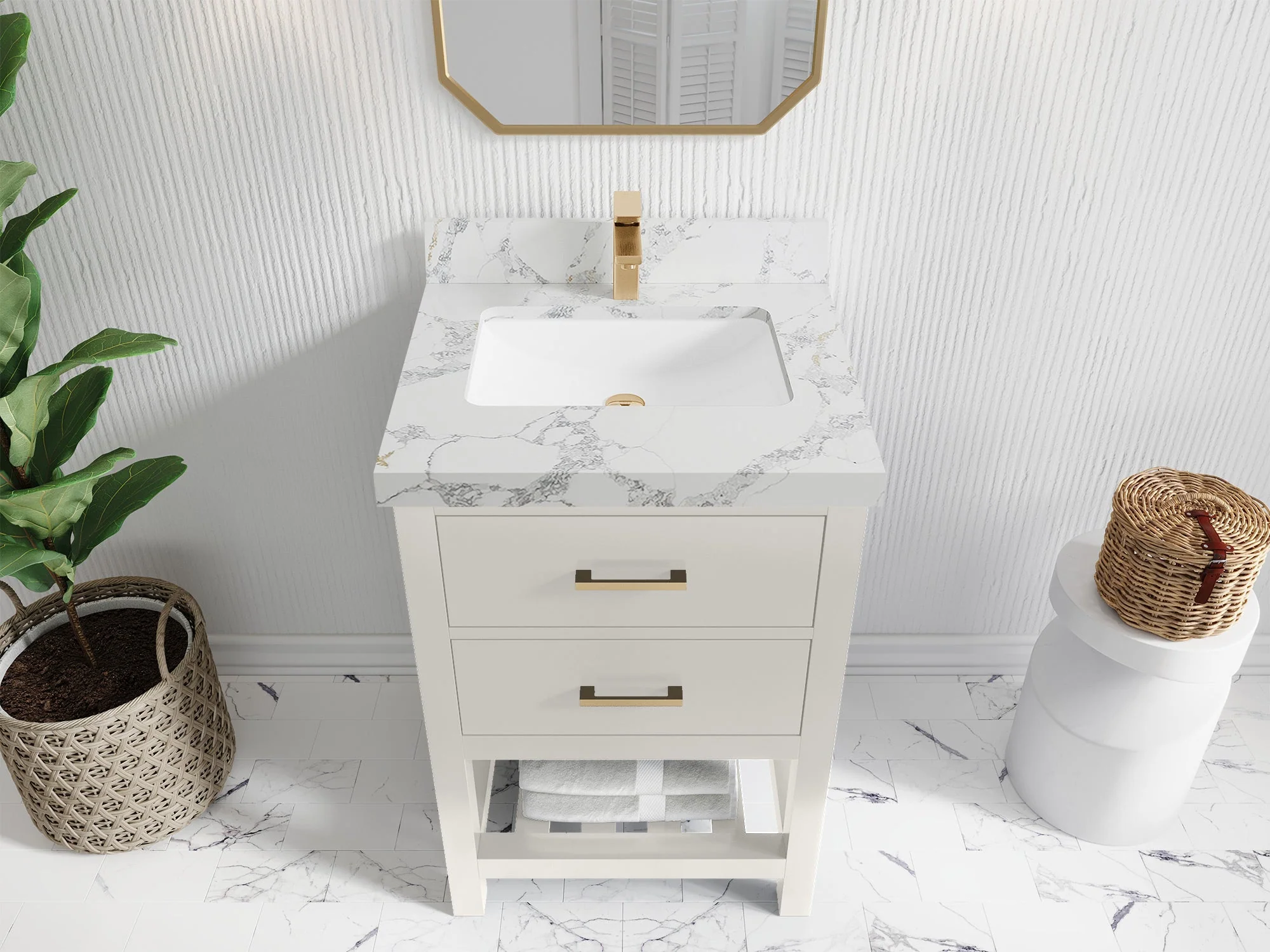 Parker 24 in. W x 22 in. D Single Sink Bathroom Vanity - Image 11