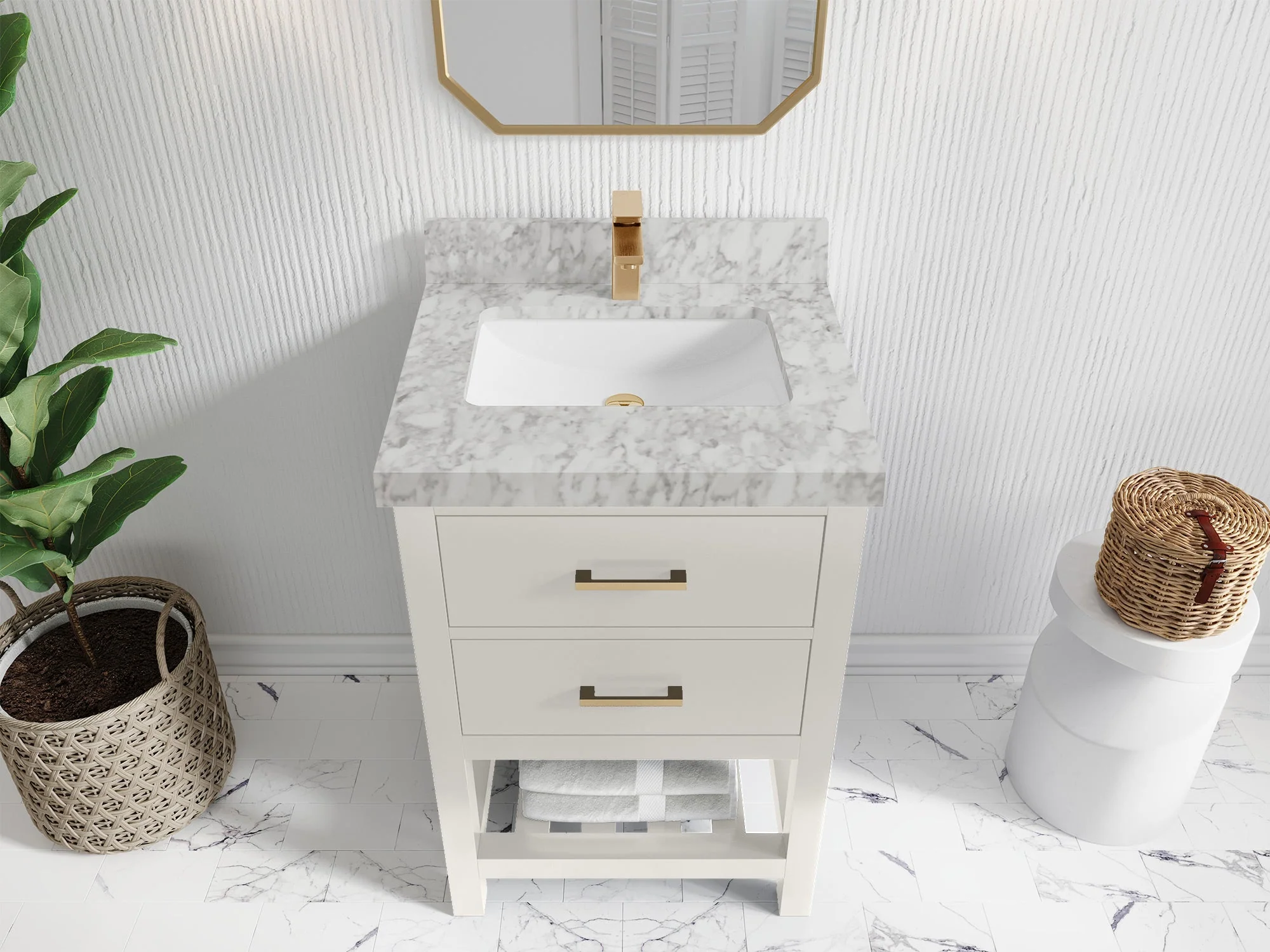 Parker 24 in. W x 22 in. D Single Sink Bathroom Vanity - Image 15