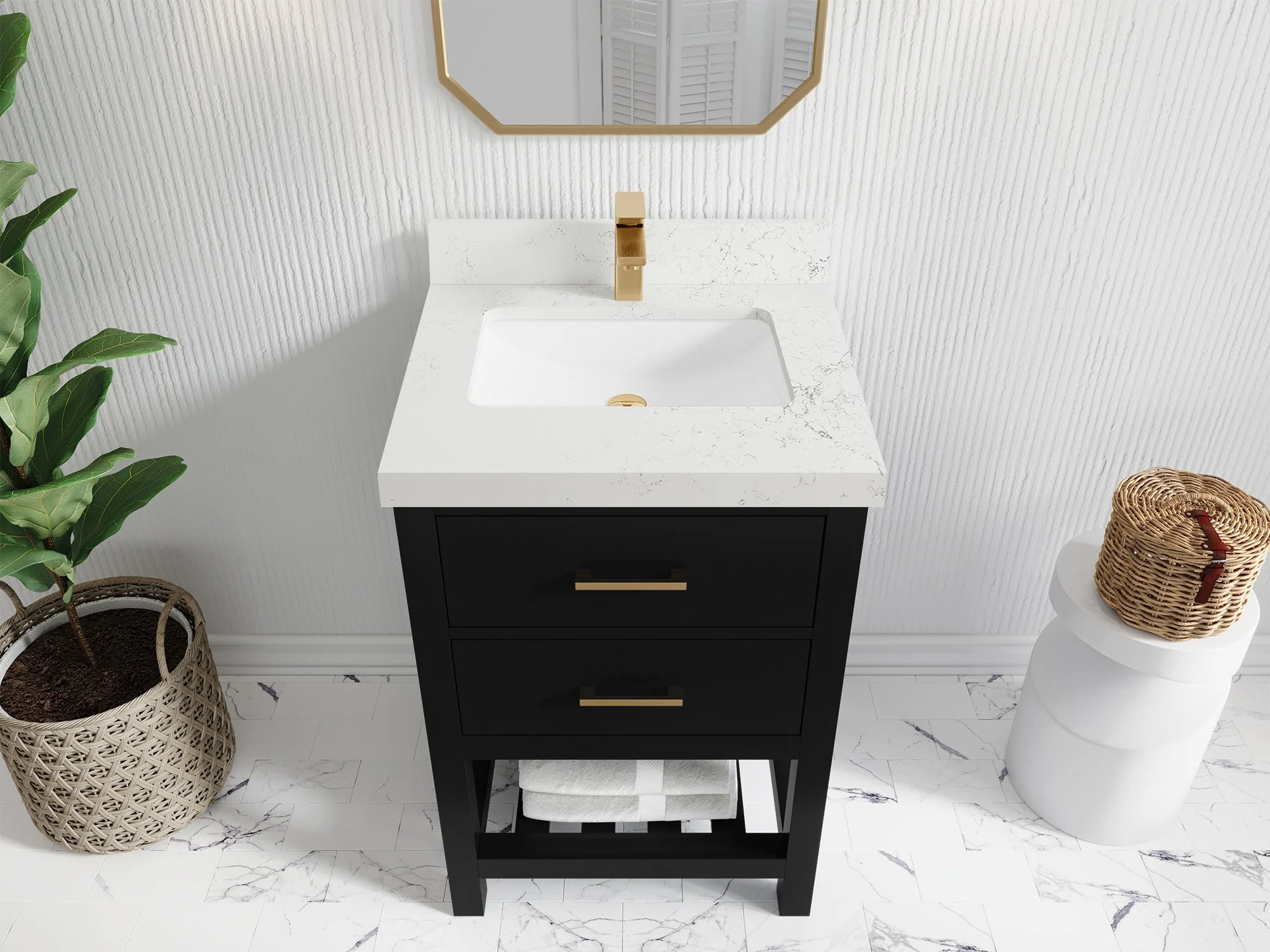 Parker 24 in. W x 22 in. D Single Sink Bathroom Vanity - Image 19