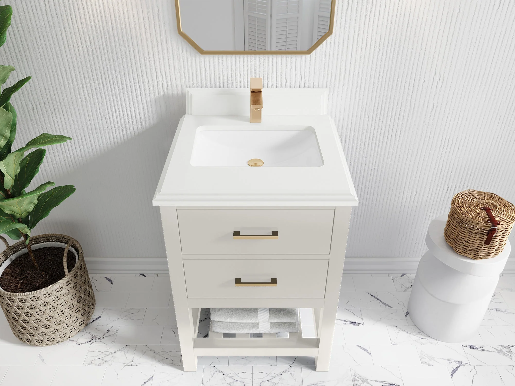Parker 24 in. W x 22 in. D Single Sink Bathroom Vanity - Image 31