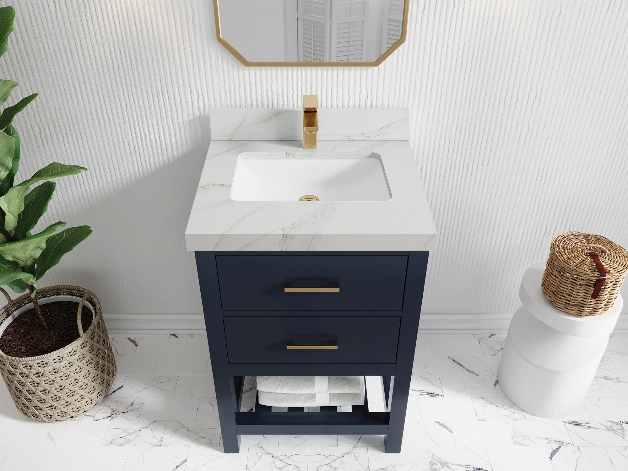 Parker 24 in. W x 22 in. D Single Sink Bathroom Vanity - Image 15