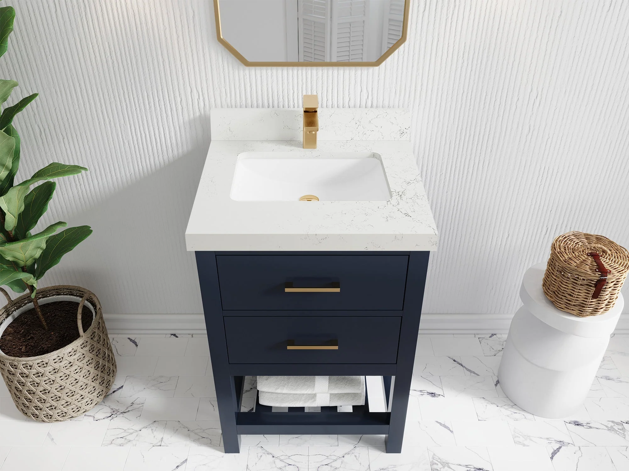 Parker 24 in. W x 22 in. D Single Sink Bathroom Vanity - Image 17