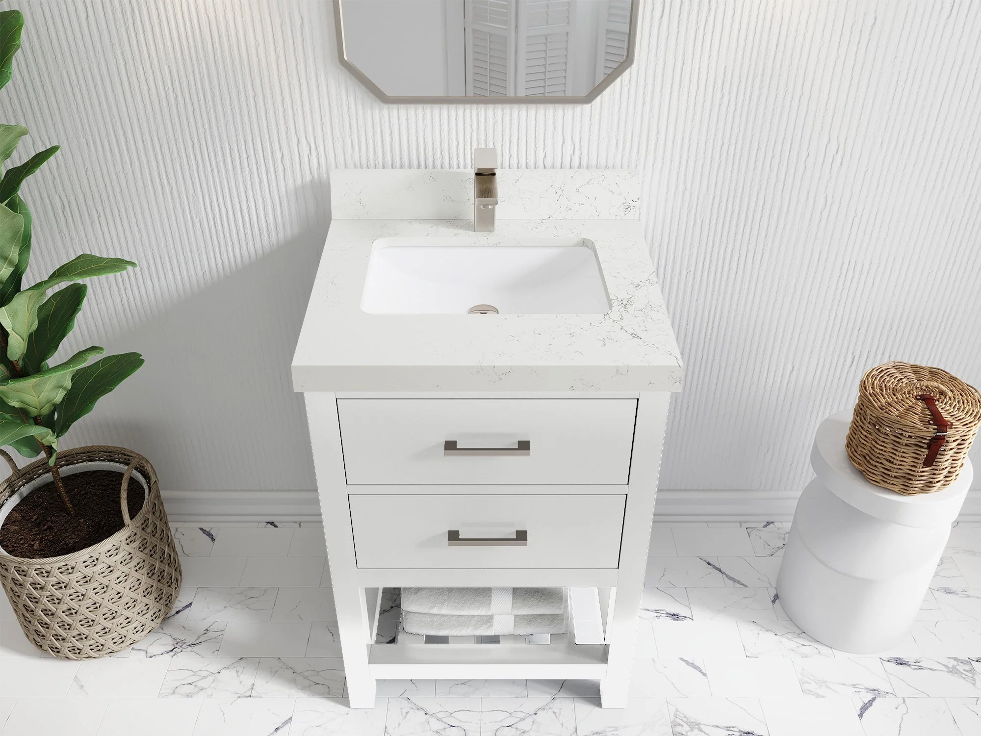 Parker 24 in. W x 22 in. D Single Sink Bathroom Vanity - Image 17