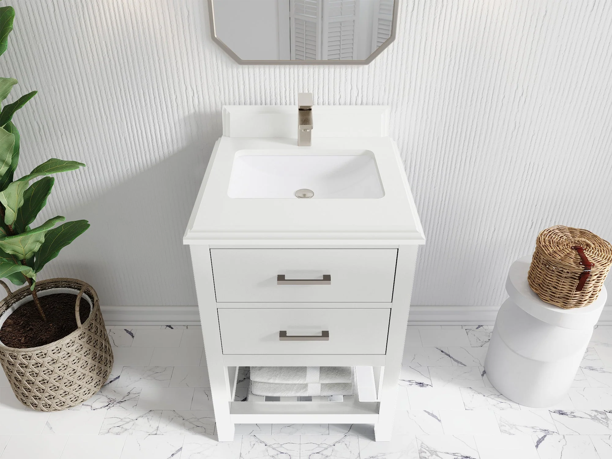 Parker 24 in. W x 22 in. D Single Sink Bathroom Vanity - Image 30