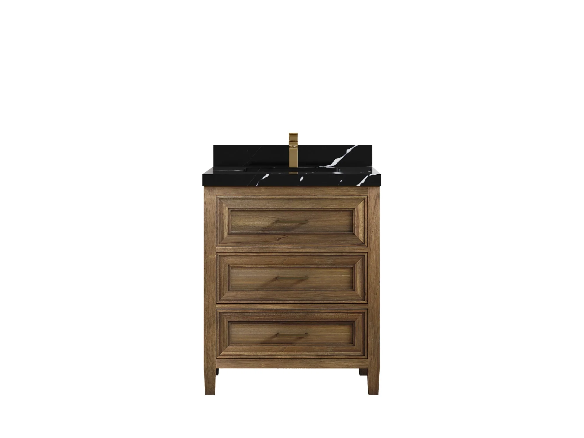 Santa Monica Teak Wood 30 in. W x 22 in. D Single Sink Bathroom Vanity - Image 7