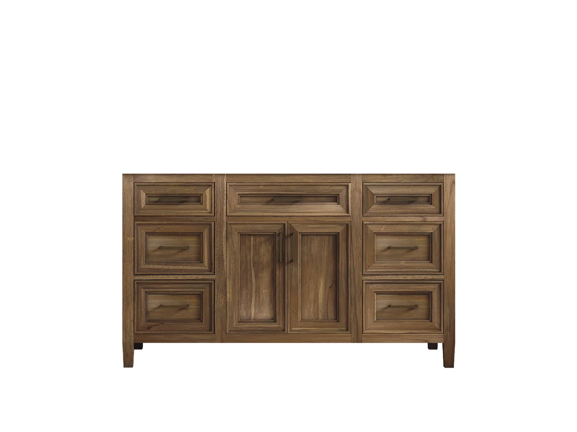 Santa Monica Teak Wood 60 in. W x 22 in. D Single Sink Bathroom Vanity - Image 6