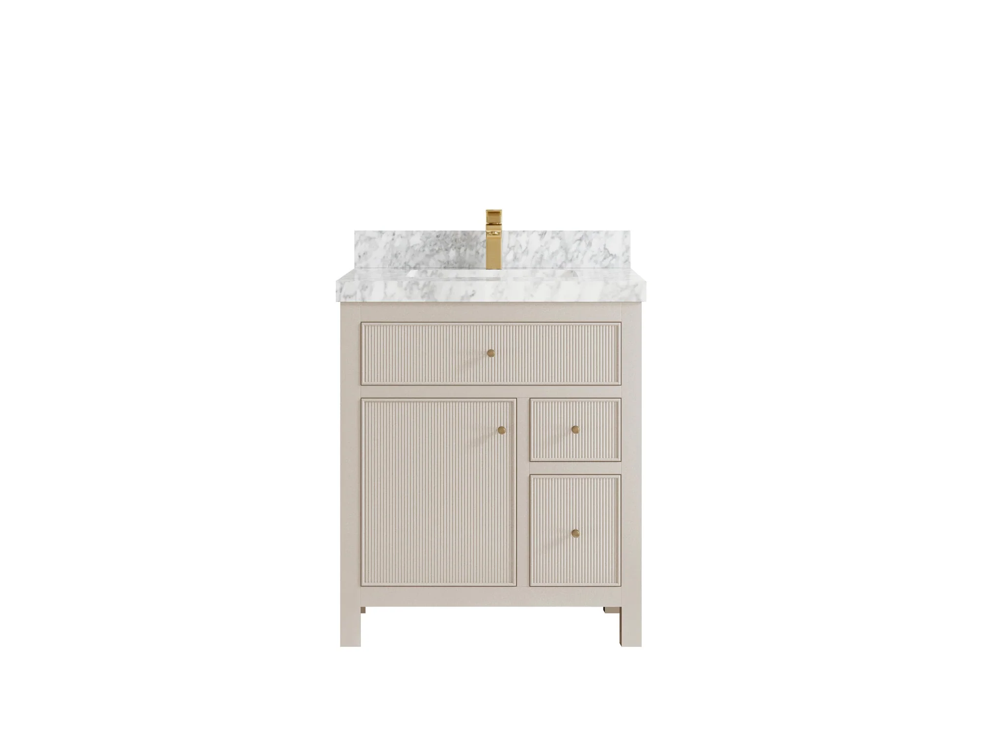 Sonoma 30 in W x 22 in D Reeded Free Standing Single Sink Bathroom Vanity - Image 12