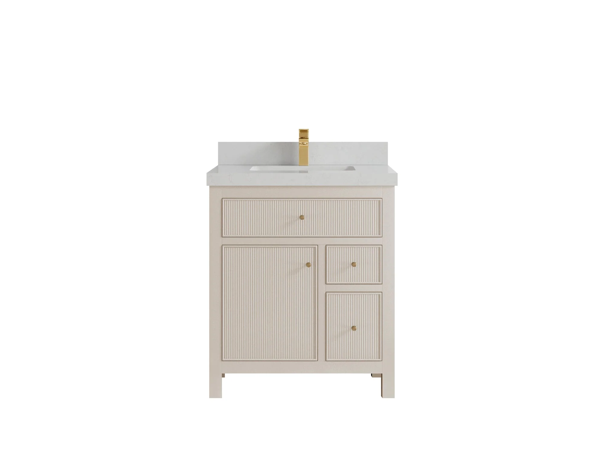 Sonoma 30 in W x 22 in D Reeded Free Standing Single Sink Bathroom Vanity - Image 13