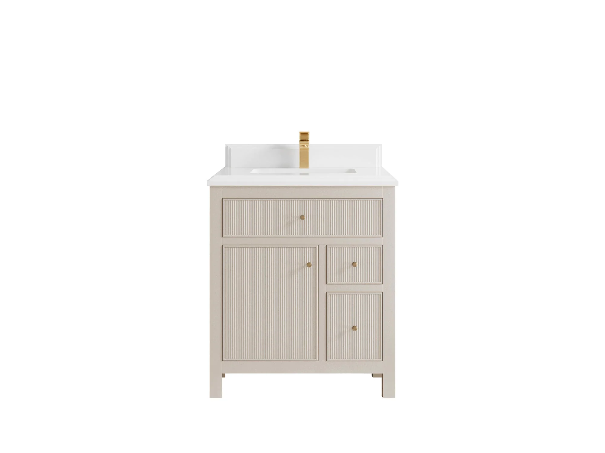 Sonoma 30 in W x 22 in D Reeded Free Standing Single Sink Bathroom Vanity - Image 16