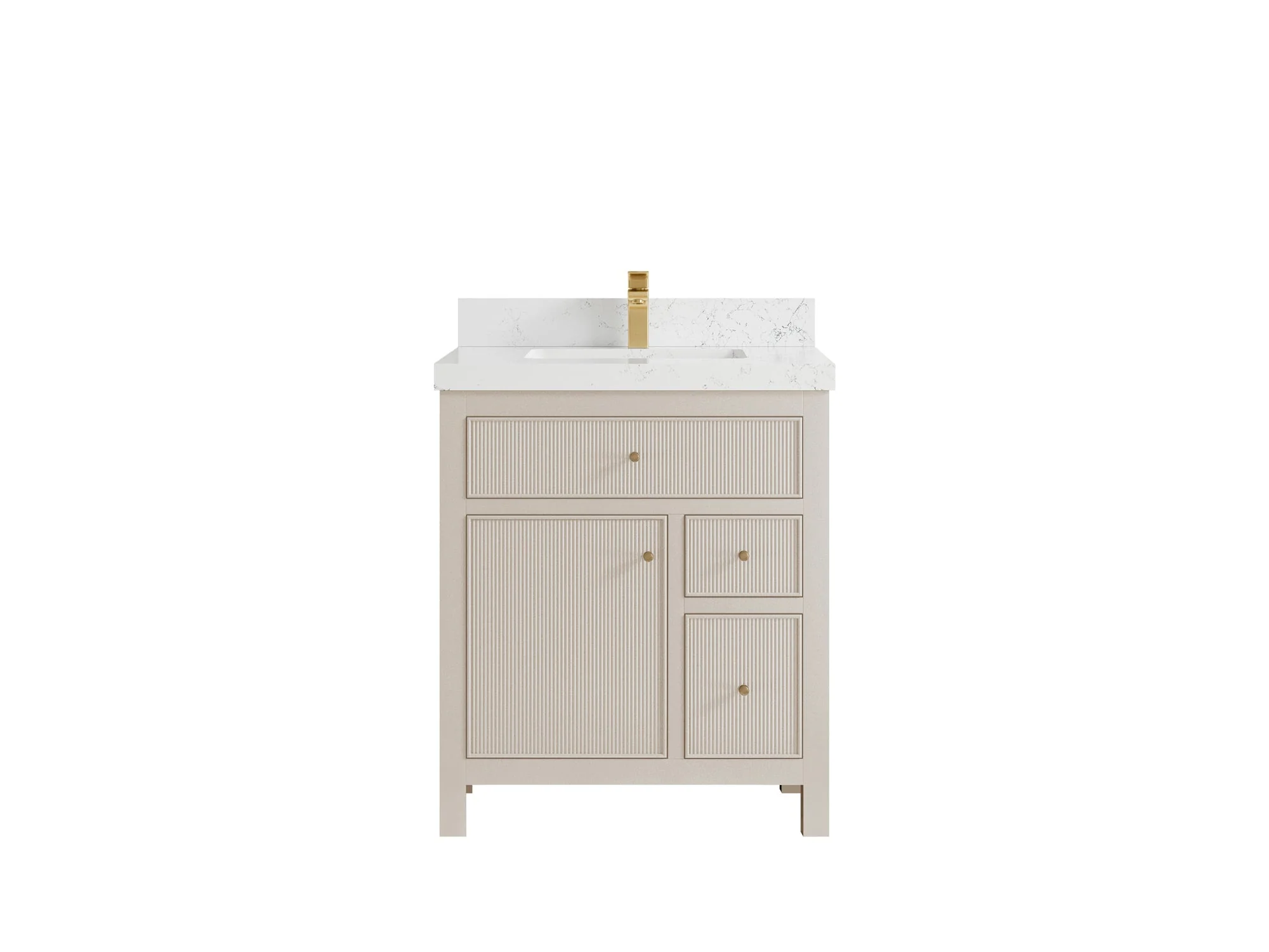 Sonoma 30 in W x 22 in D Reeded Free Standing Single Sink Bathroom Vanity - Image 17