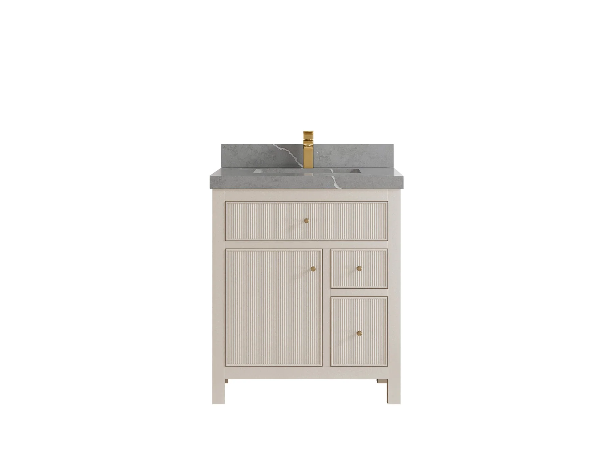 Sonoma 30 in W x 22 in D Reeded Free Standing Single Sink Bathroom Vanity - Image 19