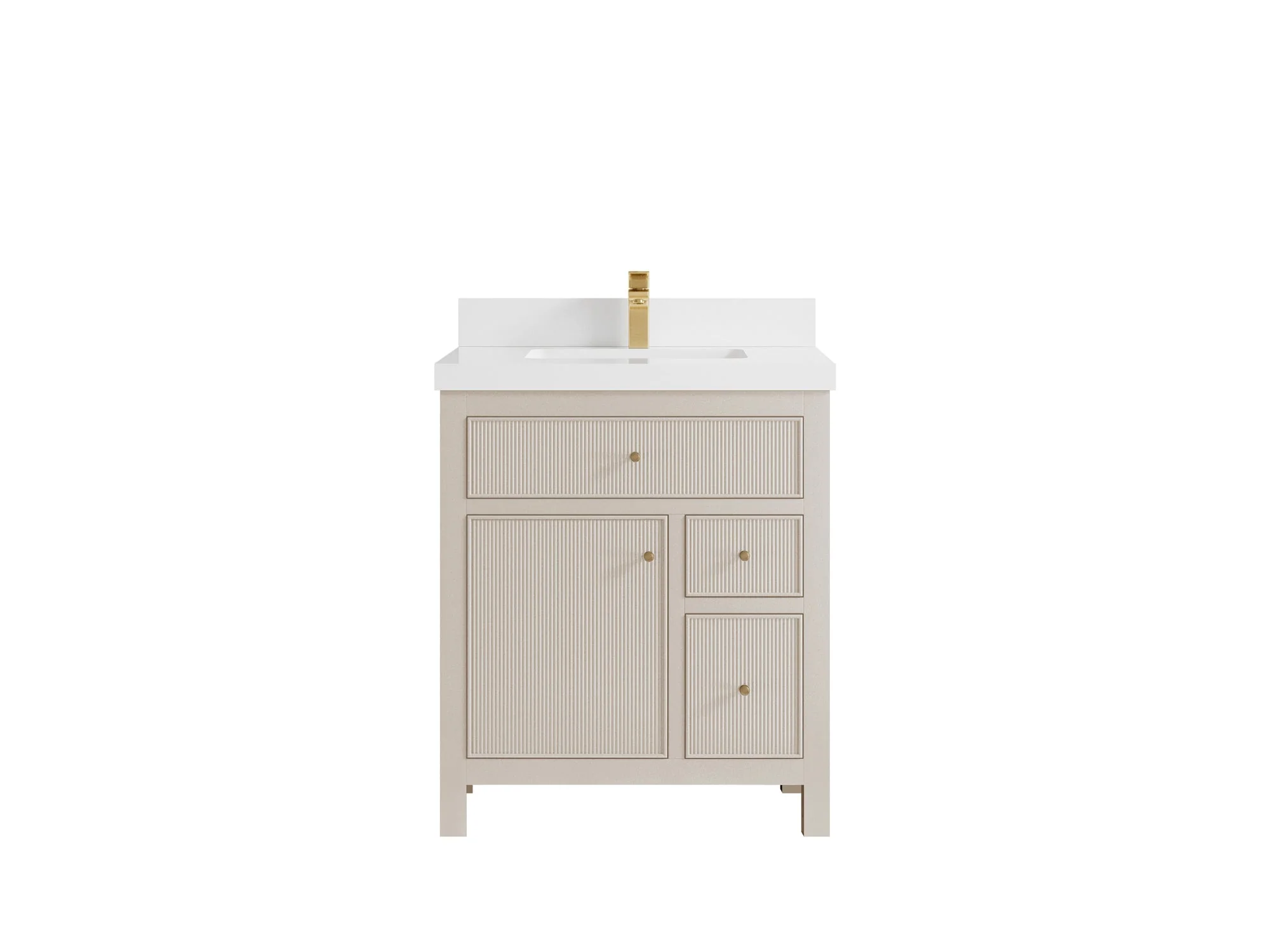 Sonoma 30 in W x 22 in D Reeded Free Standing Single Sink Bathroom Vanity - Image 24