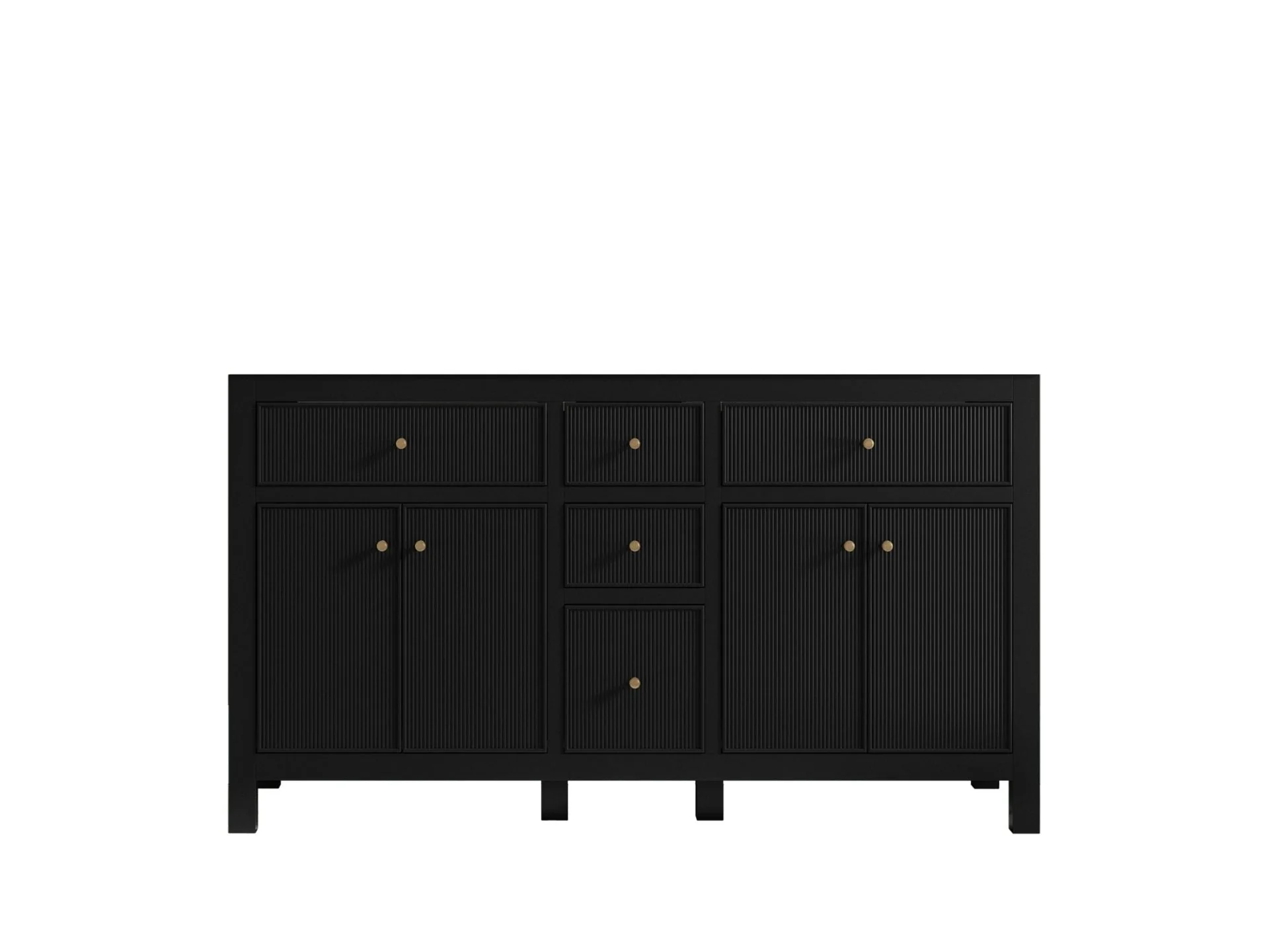 Sonoma 60 in W x 22 in D Free Standing Reeded Double Sink Bathroom Vanity - Image 7