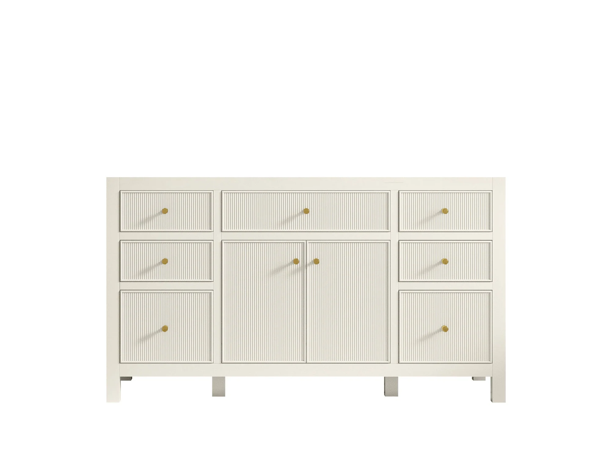 Sonoma 60 in W x 22 in D Free Standing Reeded Single Sink Bathroom Vanity - Image 7