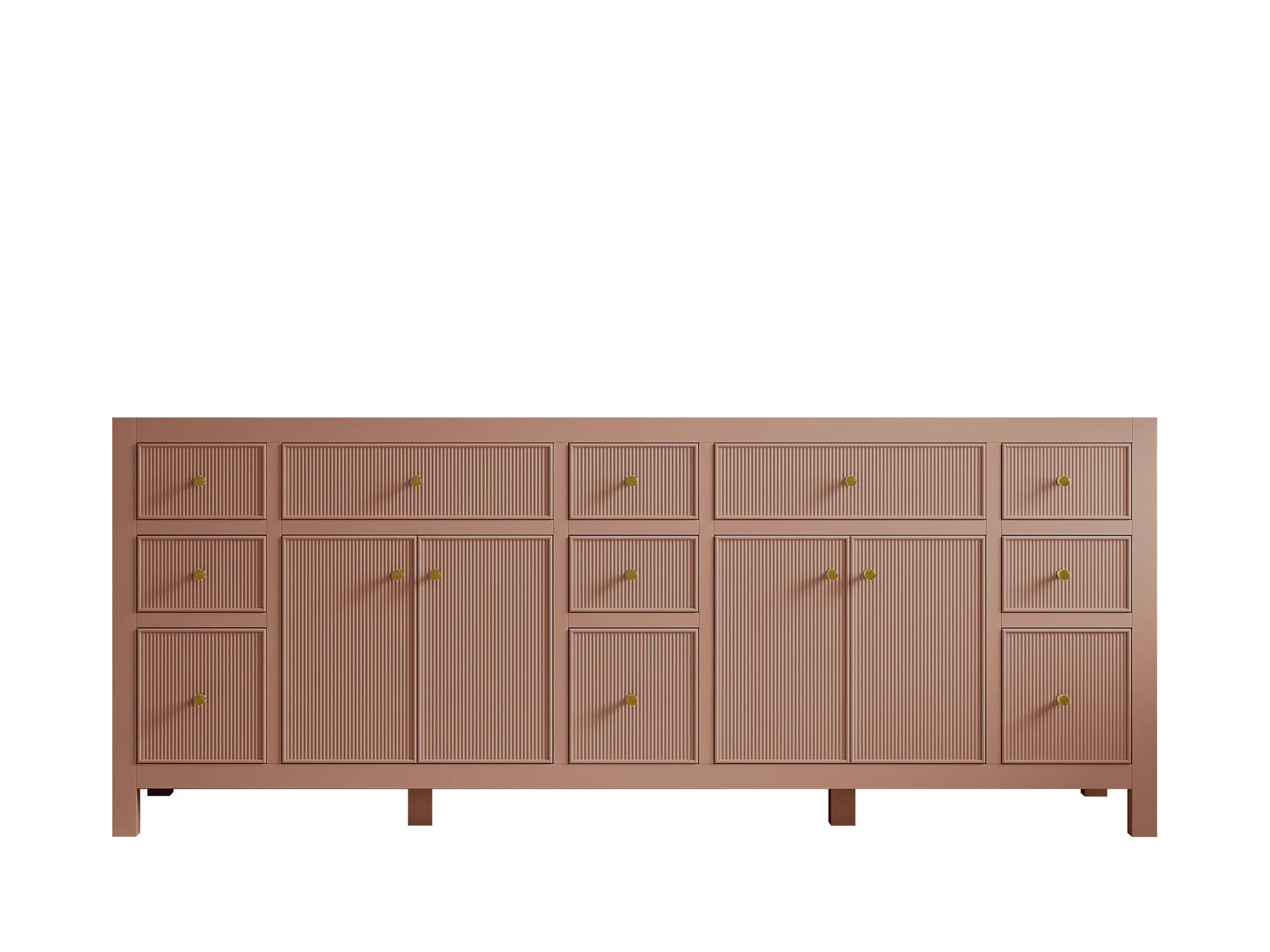 Sonoma 84 in W x 22 in D Free Standing Reeded Double Sink Bathroom Vanity - Image 7