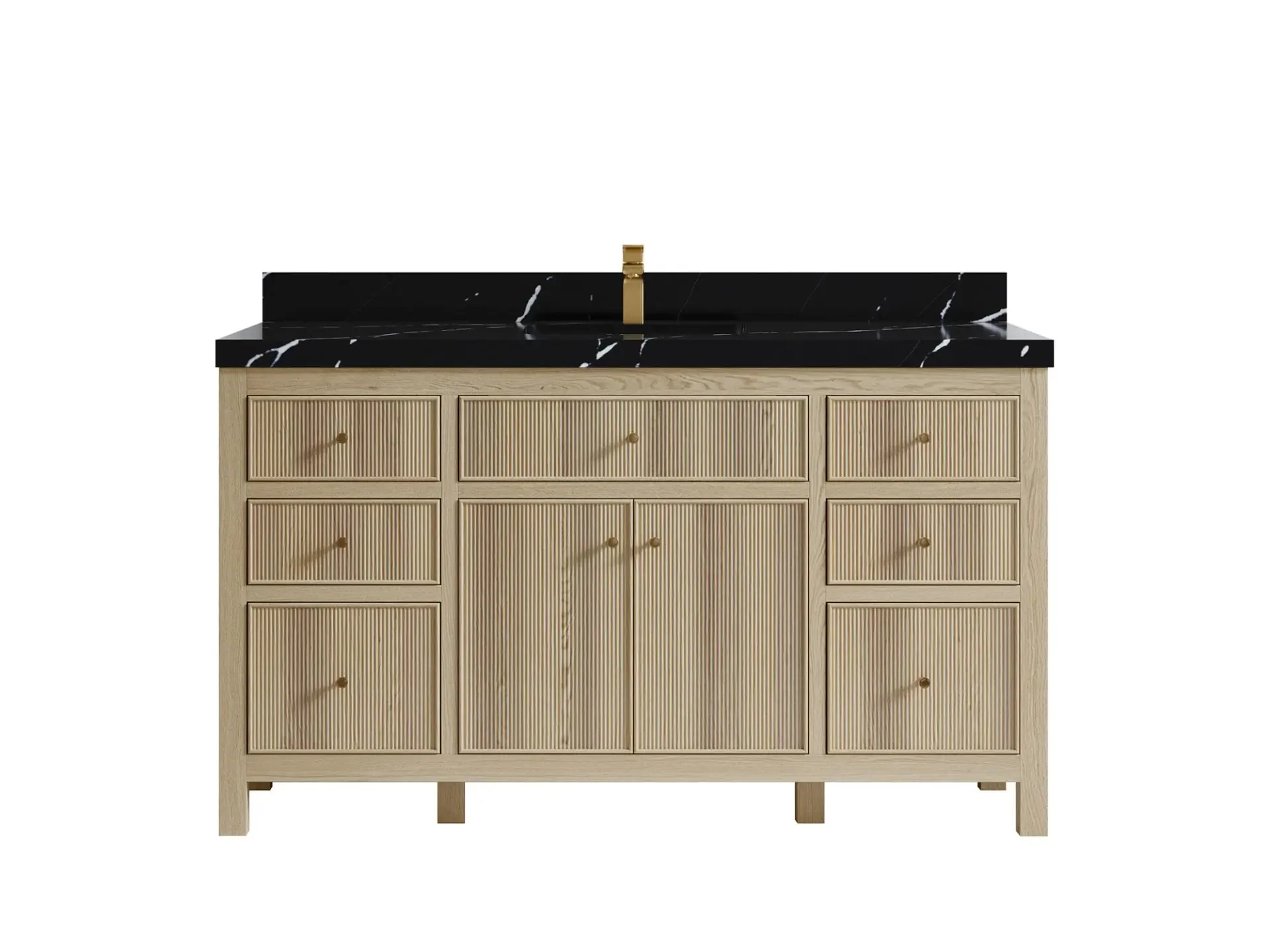 Sonoma White Oak 60 in. W x 22 in. D Single Sink Bathroom Vanity - Image 6
