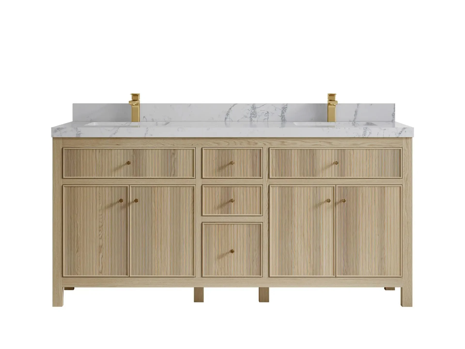 Sonoma White Oak 72 in. W x 22 in. D Double Sink Bathroom Vanity - Image 22